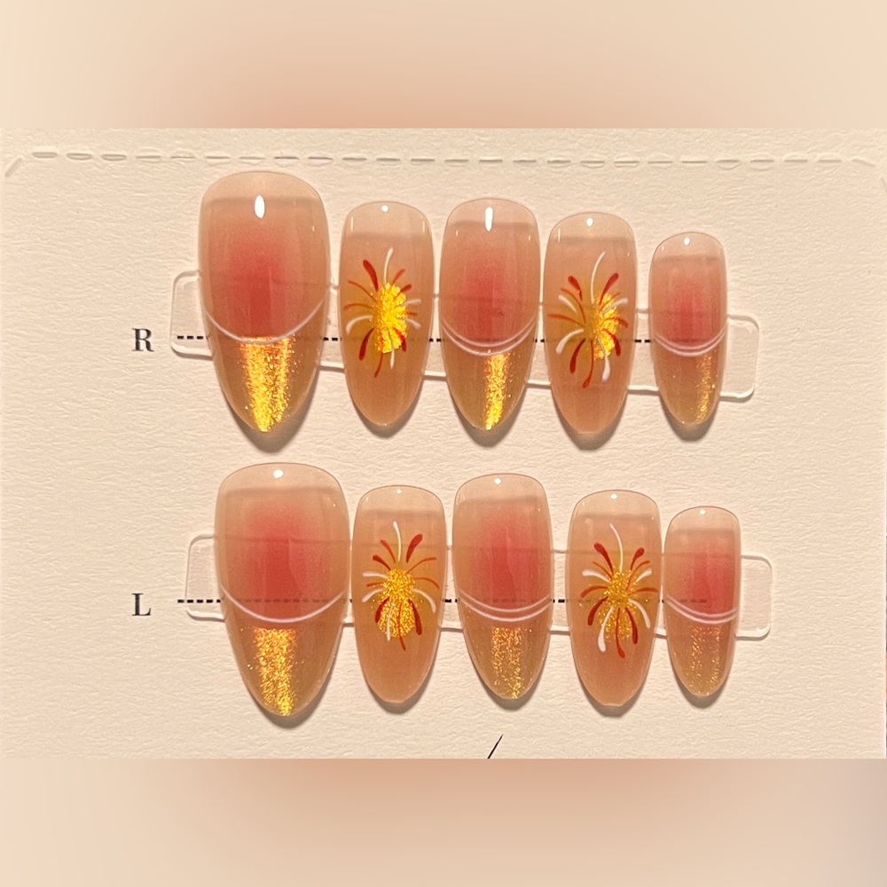 Fireworks Nail Art（S）